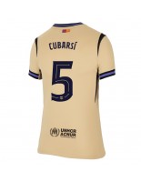 Ženske Nogometnih dresov Barcelona Pau Cubarsi #5 Gostujoči 2025-26 Kratki rokavi